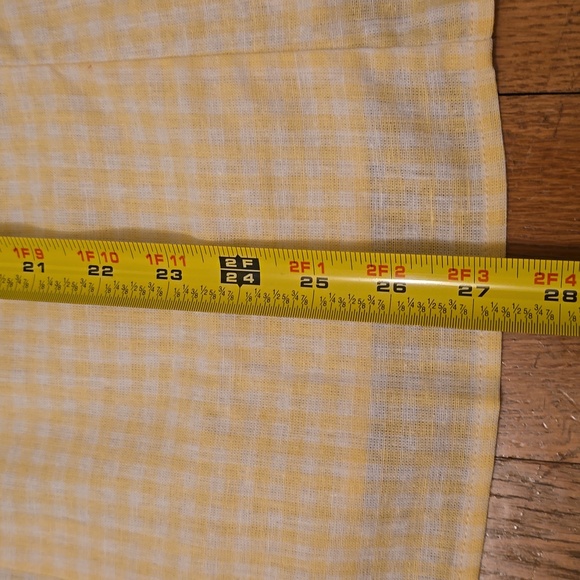 CROFT & BARROW WOMENS PLUS YELOW & WHITE GINGHAM TOP RUFFLED SLEEVES SIZE XXL - Picture 16 of 16